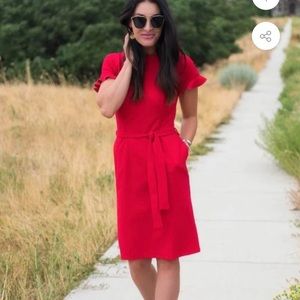 Sexy Modest Red Dress